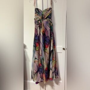 Multicolor Blush Prom Gown Size 8